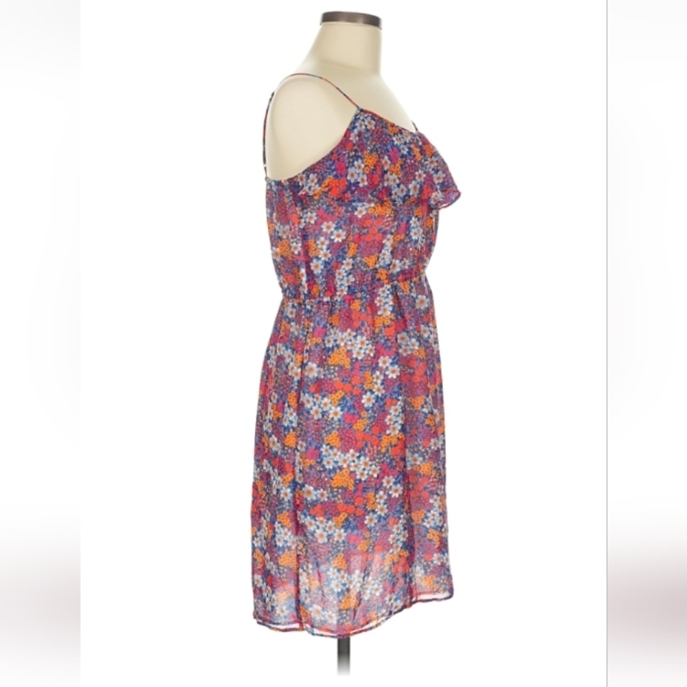 Shoshanna Silk Floral Ruffle Mini Dress Size 8 - Picture 6 of 12